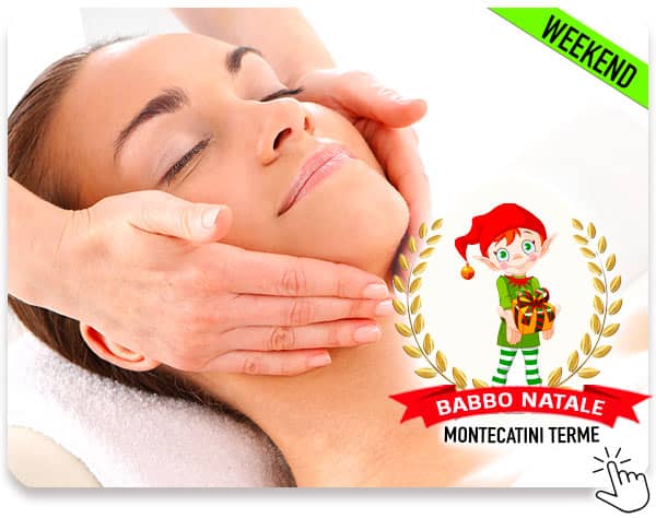 Massaggio viso mamma beauty area Babbo Natale Montecatini Terme